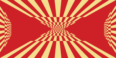 chess board pattern gold and red. seamless geometric pattern with triangles, red diamond checkerboard repeat pattern, replete image, design for fabric printing