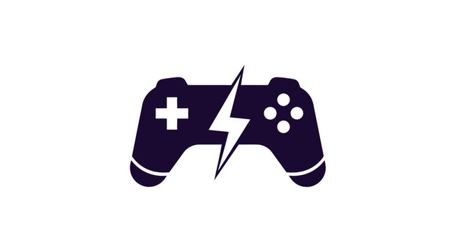 Broken Game Controller Icon Symbol.