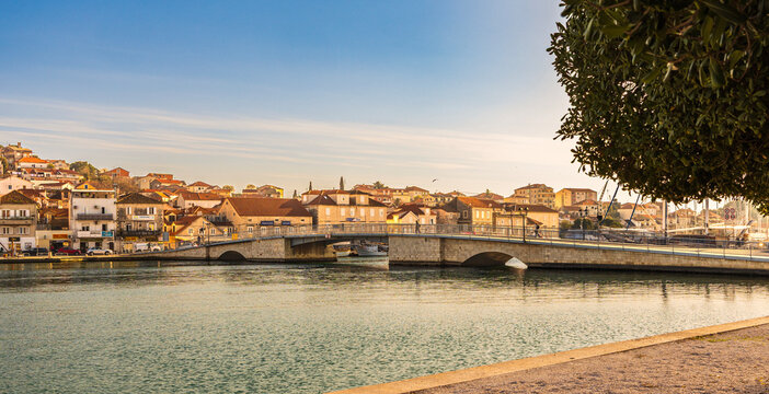 Trogir, Croatia &ndash; March 7, 2026: Historic stone bridge over the canal with waterfront houses and marina in the UNESCO listed coastal town of Trogir, Dalmatia, Croatia.