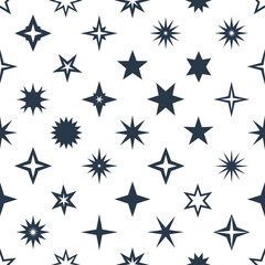 Obraz premium Abstract star pattern seamless design for textile fabric wallpaper