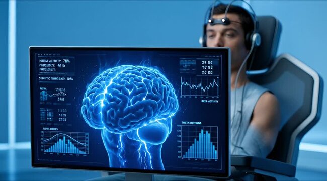 Neurofeedback Session Advanced Brain Activity Monitoring
