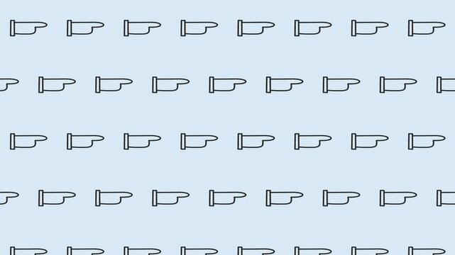 ミニマルな指差しポインターのループアニメーション背景