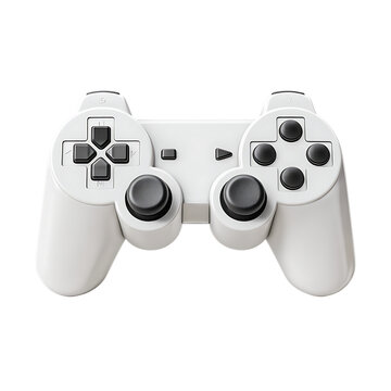 White PlayStation game controller