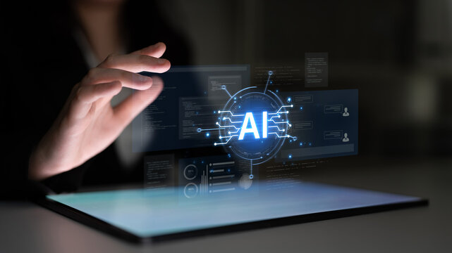 Futuristic software development concept featuring AI pair programmer, automated AI code generation, and real-time AI debugging. Ideal for DevOps and tech AI innovation. Corpus
