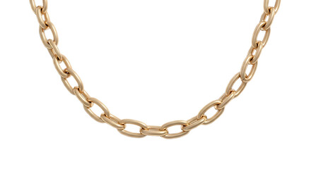 gold chain isolated on white