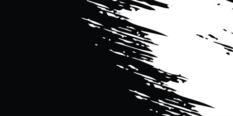 Smooth vector transition from black to white with straight broken lines. Modern vector background for transition