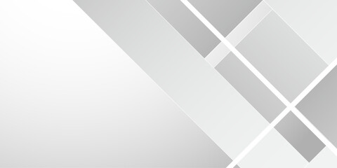 Fototapeta premium Abstract minimal geometric white and gray light background design.Abstract white background poster with dynamic. technology network Vector illustration.background brochure website flyer certificate . 
