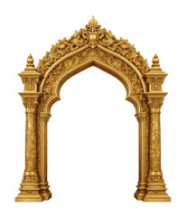 Obraz premium PNG Ornate golden architectural arch