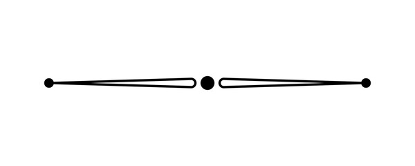 Elegant minimal horizontal divider line