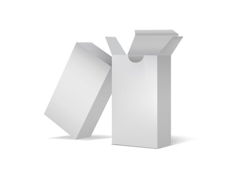 Rectangle box mockup. Box for playing cards mockup. Tarot card packaging.