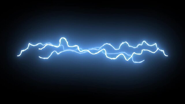 Animation flash thunder faster on black screen or transparent background. animated storm bolt effect alpha channel, blue electric discharge motion footage. power energy electricity glow visual effect