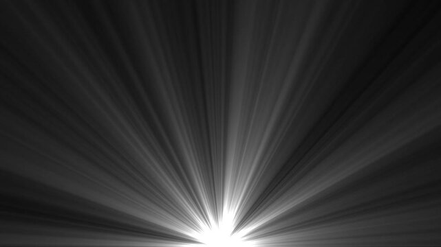 High-quality stock footage of sun rays light effects, overlays or flare glow array isolated on black background. overlay, light transition, isolated on black background. 4k animation video.