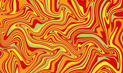 Fototapeta premium Vibrant Marbled Pattern of Swirling Red, Orange, and Yellow Hues for Graphic Design and Abstract Art Applications
