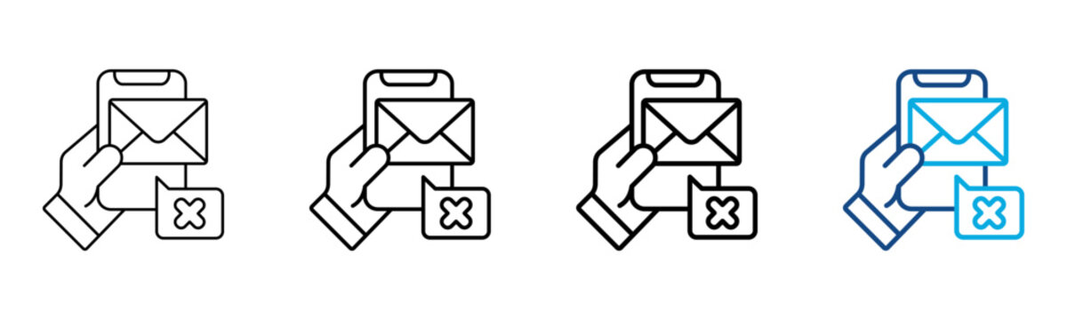 Ferent16-Wrong Icon Different Style Outline Collection Set Vector Illustration