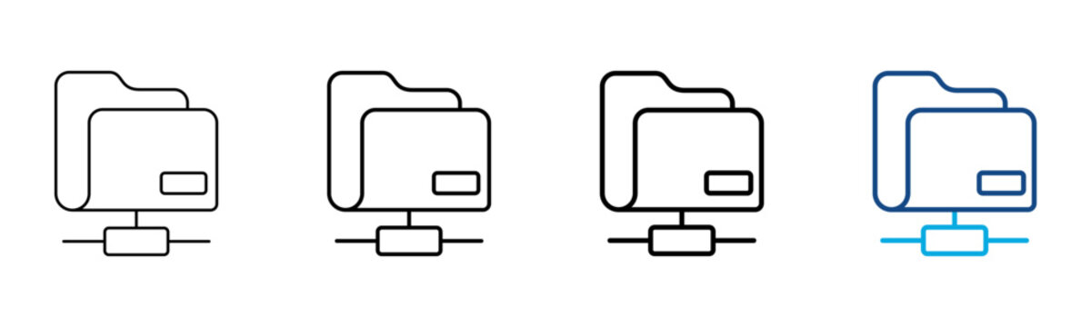 Ferent22-Ftp Icon Different Style Outline Collection Set Vector Illustration