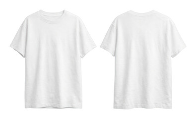 Fototapeta premium PNG Plain white t-shirt mockup