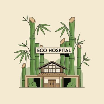 Innovative Green Eco Hospital Design Featuring Bamboo Architecture for Sustainable Healthcare