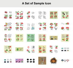 Obraz premium Master Collection of Versatile High-Definition Graphic Icons and Illustrative Vector Assets Featuring a Diverse Array of Categories including Professional Financial Services with Credit Card Transacti