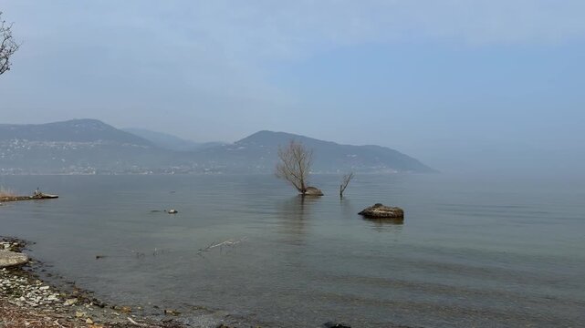 paesaggio nel parco della quassa ad ispra in italia