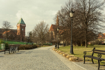 Wrocław. Bulwar Piotra Włostowica