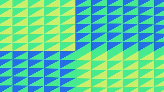 Colorful geometric pattern of triangles