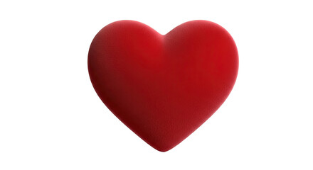 Obraz premium Red Textured Heart Shape Isolated on Black Background