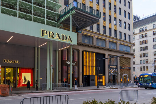 The Prada Store in midtown Manhattan New York City New York USA
