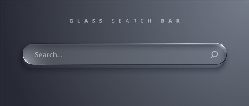 Modern Glass Morphism Search Bar Interface