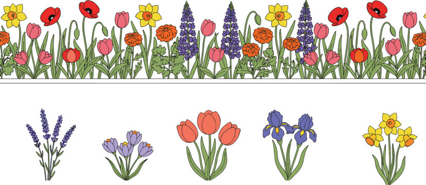 Large collection of education and mathematics illustrations featuring geometry formulas pythagorean theorem calculator and students for science and learning concept flat vector