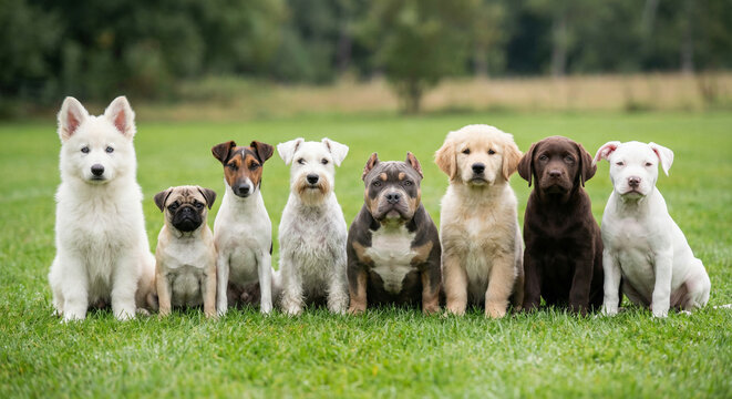 UM filhote DE PASTOR branco, com olhos azuis, gramado verde