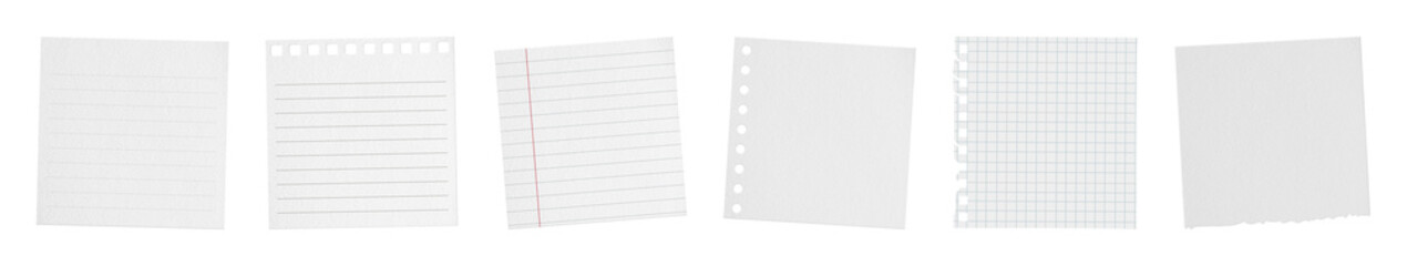 Plakat PNG Variety of blank paper sheets on transparent background
