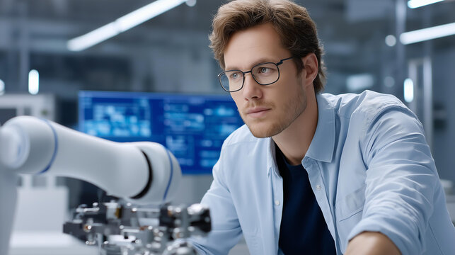 Lab Tech Face Less Imágenes de