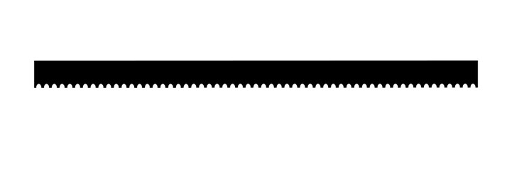 Obraz premium PNG Black serrated line divider, transparent background
