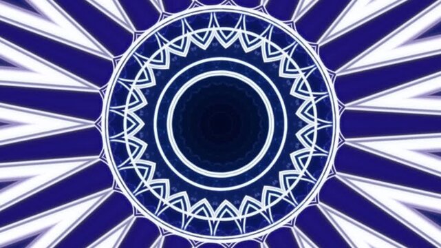 Blue and white abstract circular pattern vector design element