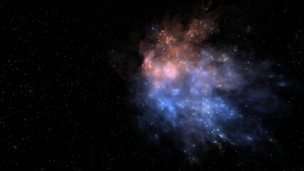 宇宙空間　3DCGレンダリング © tsuneomp