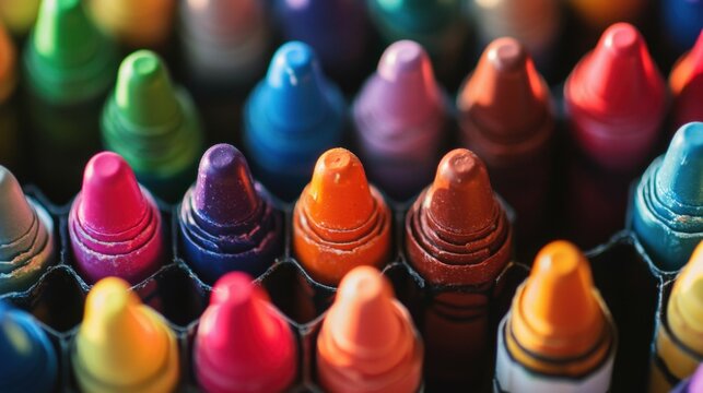 Custom Colored Crayola Crayons Collection Arranged