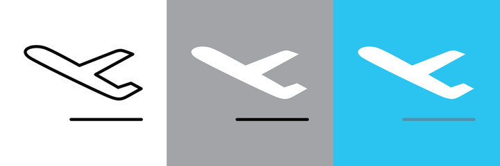 シンプルな離陸のアイコン