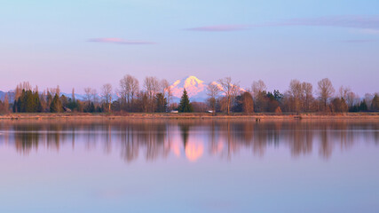 Fototapeta premium Winter View of Pitt River