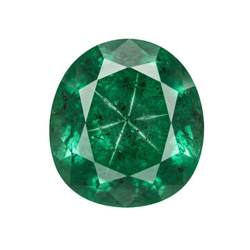 Rare trapiche emerald with perfect six ray star isolated, perfect for bespoke high-end jewelry design, luxury brand identity, collector's editions, and educational materials in the field of gemology