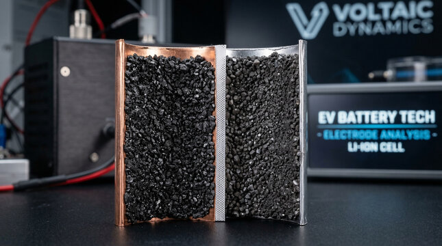 Macro photo of electrolytic copper foil roll texture, battery electrode material concept for EV technology brand or electronics manufacturing editorial, no people