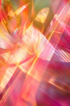 Vibrant abstract background with colorful translucent layers and dynamic light effects creating vibrant visual movement always