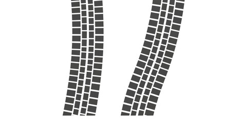 Tire tracks image, photography, vehicle trail, road surface, transportation, travel, pattern