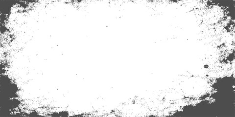 Abstract grunge background featuring a vintage dark paper texture with an artistic paint splatter border and a central frame for your text design