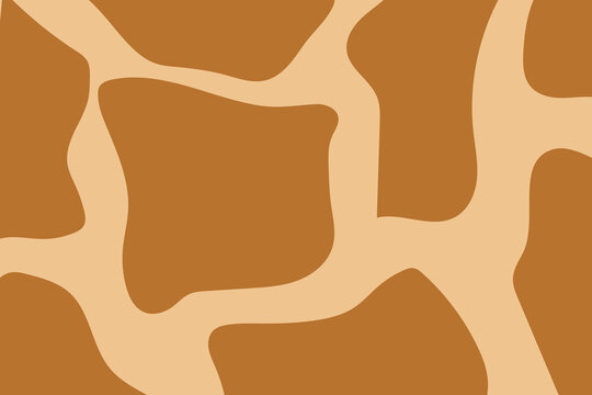 It depicts a giraffe's pattern