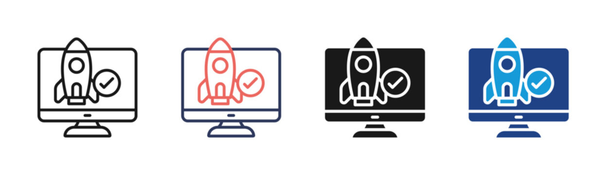 Uat icon set multiple style collection