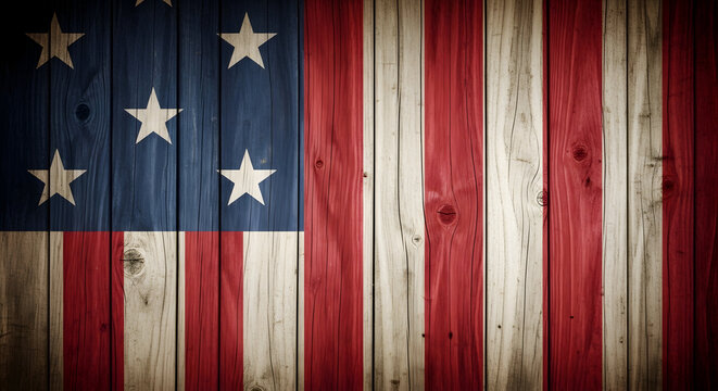 Vintage american flag on labor day celebrating workers rights and freedom