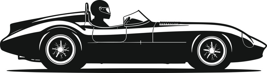 Black silhouette of a male athlete rowing a professional racing boat on water isolated on white background for sports fitness competition and training © MstLata