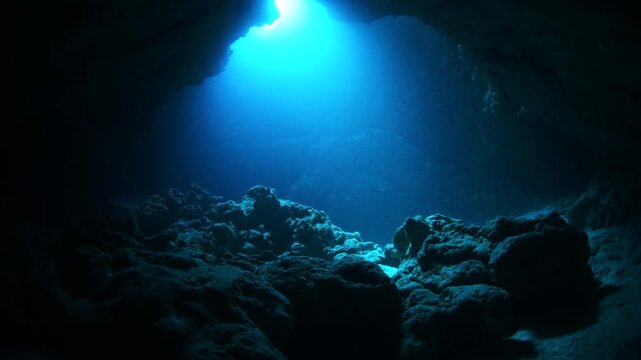 Underwater cave