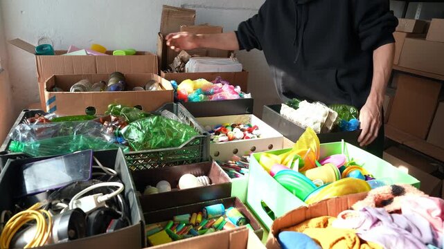 Sorting and recycling of domestic waste