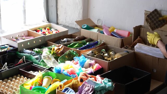 Sorting and recycling of domestic waste